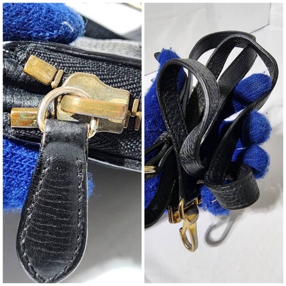 Authentic BURBERRY Grain Calfskin Small Crossbody Bag Black - Picture 12 of 15